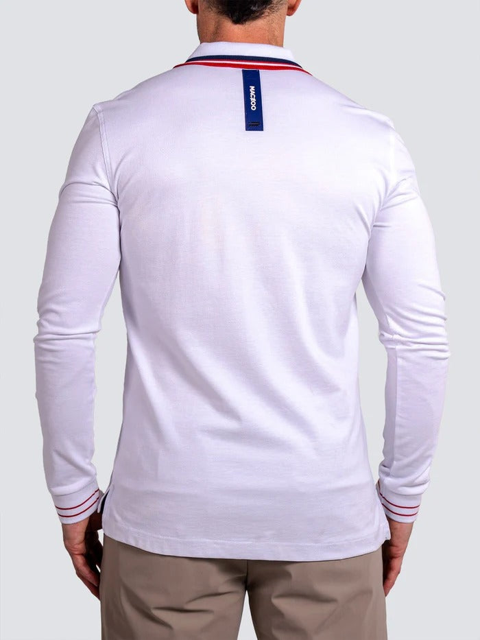 Maceoo Stretch Polos | Polo TipAscension0081 White