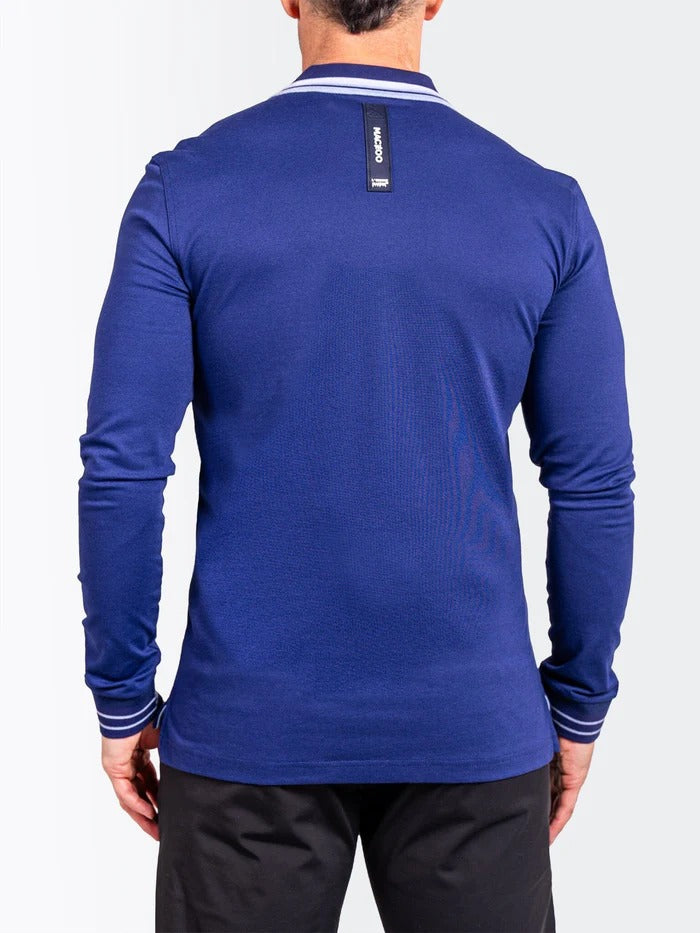 Maceoo Stretch Polos | Polo TipAscension0080 Blue