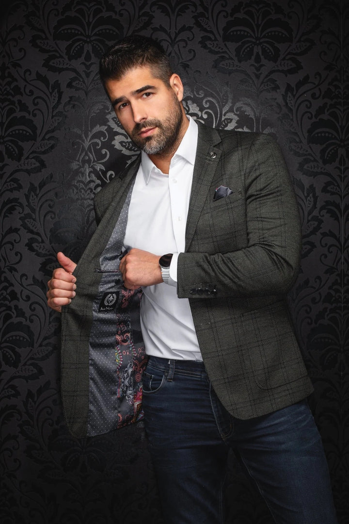 Au Noir Stretch Blazer | Blazer Brosnan Olive