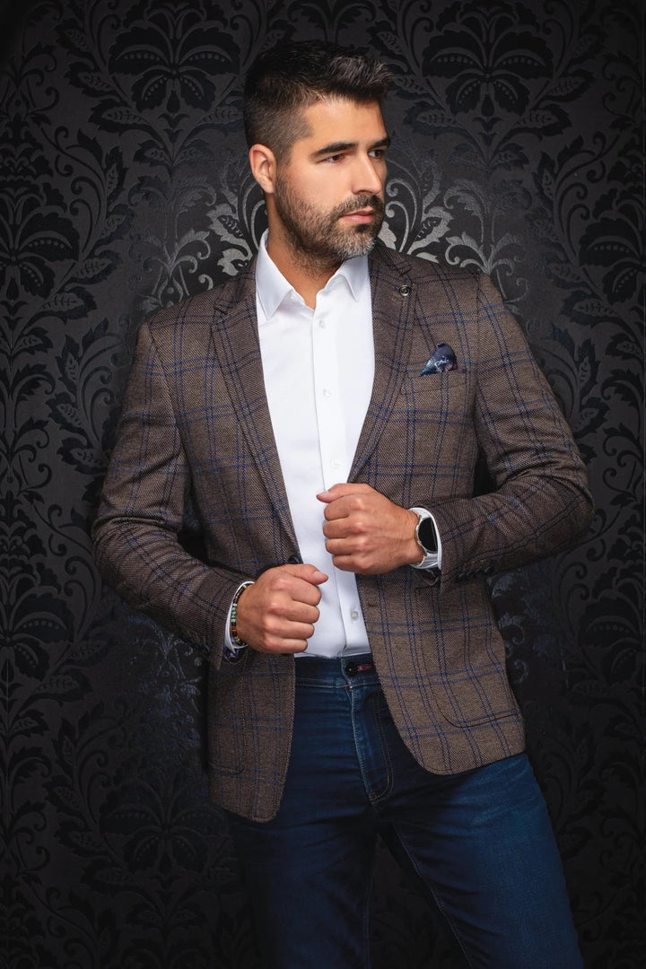 Au Noir Stretch Blazer | Blazer Brosnan Tobacco