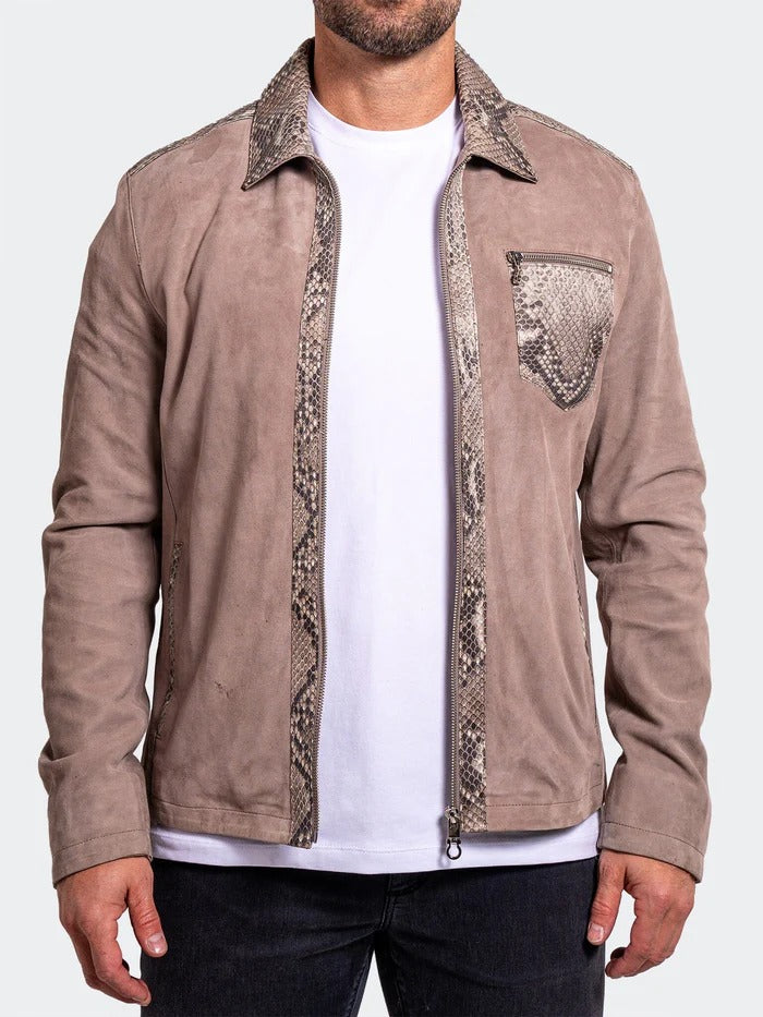 Maceoo Jacket | Leather Ascension0009 Grey