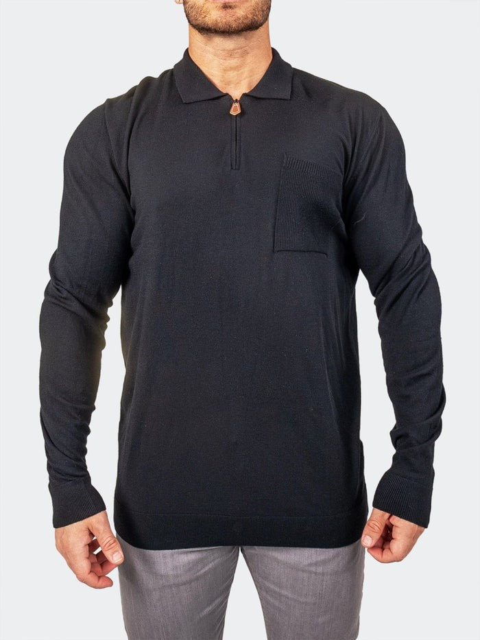 Maceoo Stretch Polos | Sweater KnittedPassion6 Black
