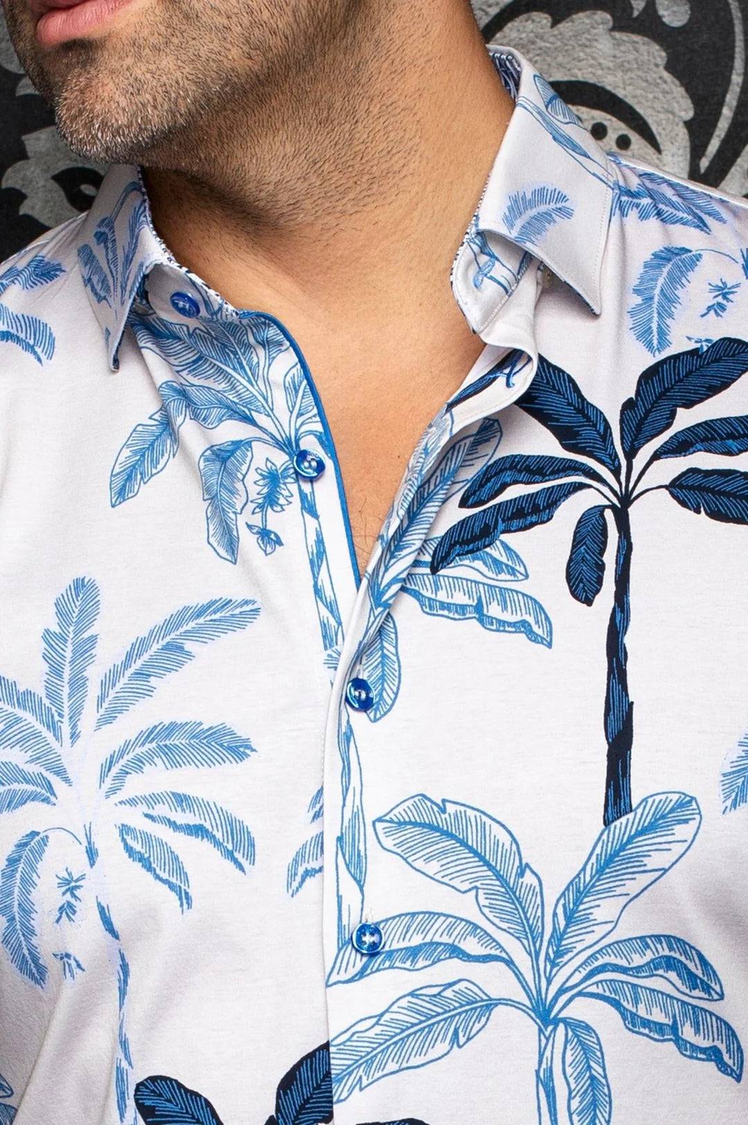 Au Noir Stretch Shirt | Palmwave Stone