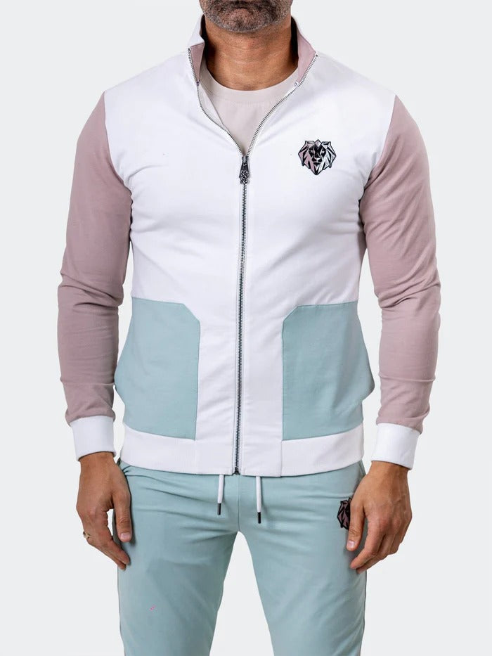 Maceoo Stretch Athletic Wear | Zipper Refined90 White