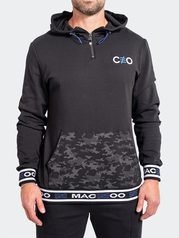 Maceoo Stretch Athletic Wear | Hoodie CEO Black