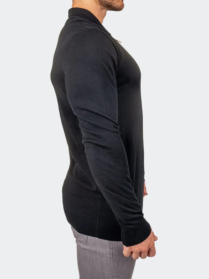 Maceoo Stretch Polos | Sweater KnittedPassion6 Black