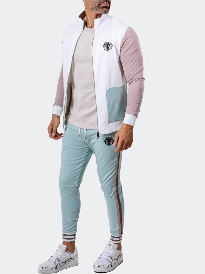 Maceoo Stretch Athletic Wear | Zipper Refined90 White
