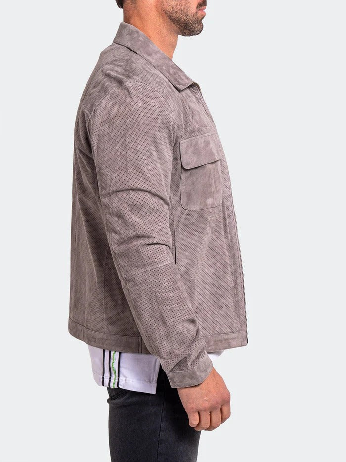 Maceoo Jacket | Leather Ascension0017 Grey
