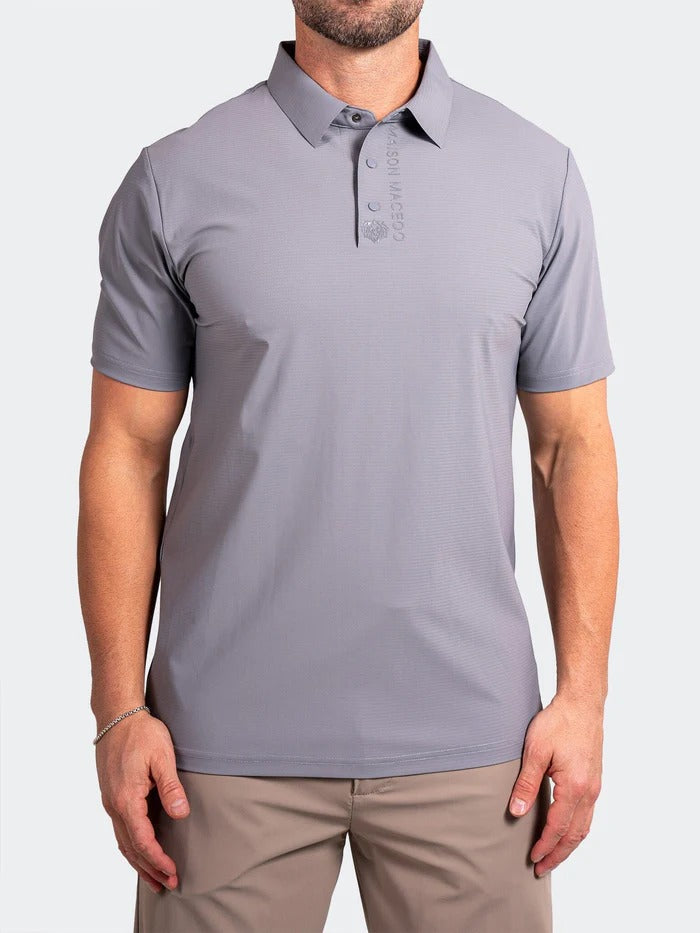 Maceoo Stretch Short-Sleeve Polos | Polo GolfAscension011 Grey