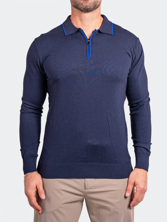 Maceoo Stretch Polos | Sweater KnittedPassion11 Blue