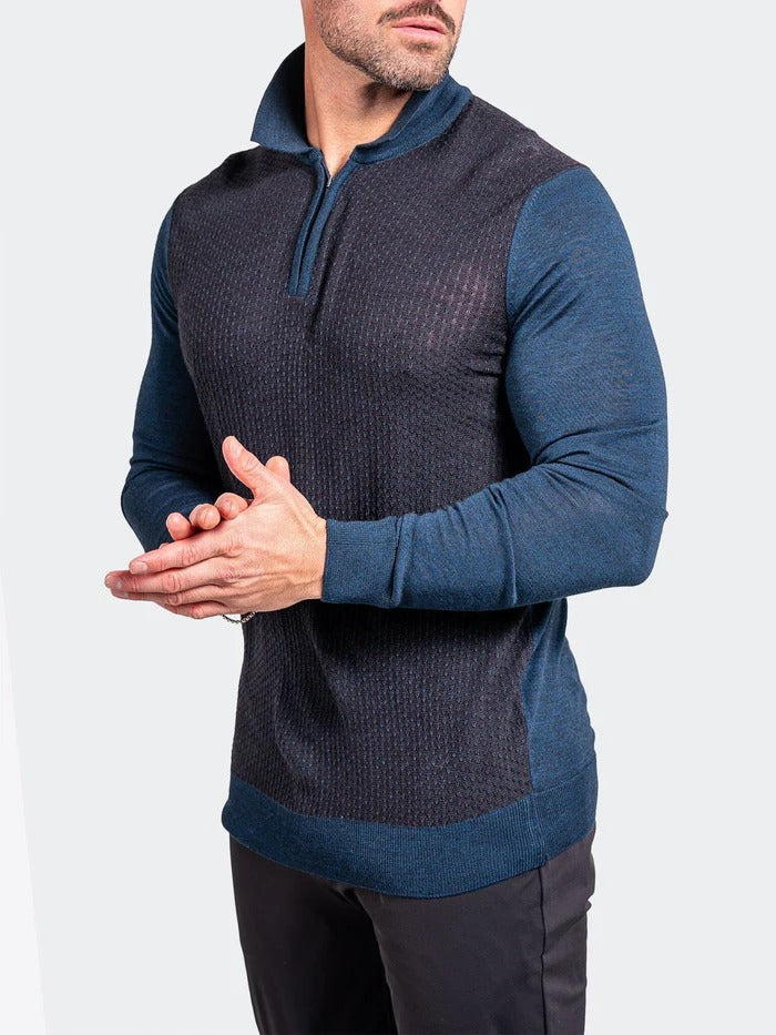 Maceoo Stretch Polos | Sweater KnittedPassion12 Blue