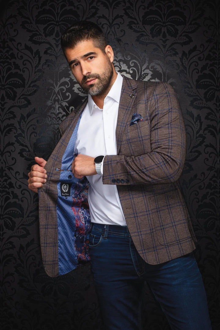 Au Noir Stretch Blazer | Blazer Brosnan Tobacco