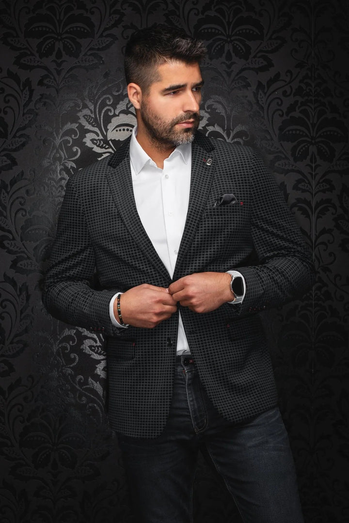 Au Noir Stretch Blazer | Blazer Hemsworth Black