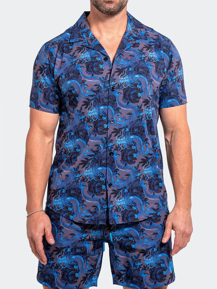 Maceoo Short-Sleeve Shirt | Shirt BeachDragon Blue