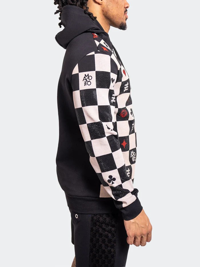 Maceoo Stretch Athletic Wear | Hoodie LionChess Black