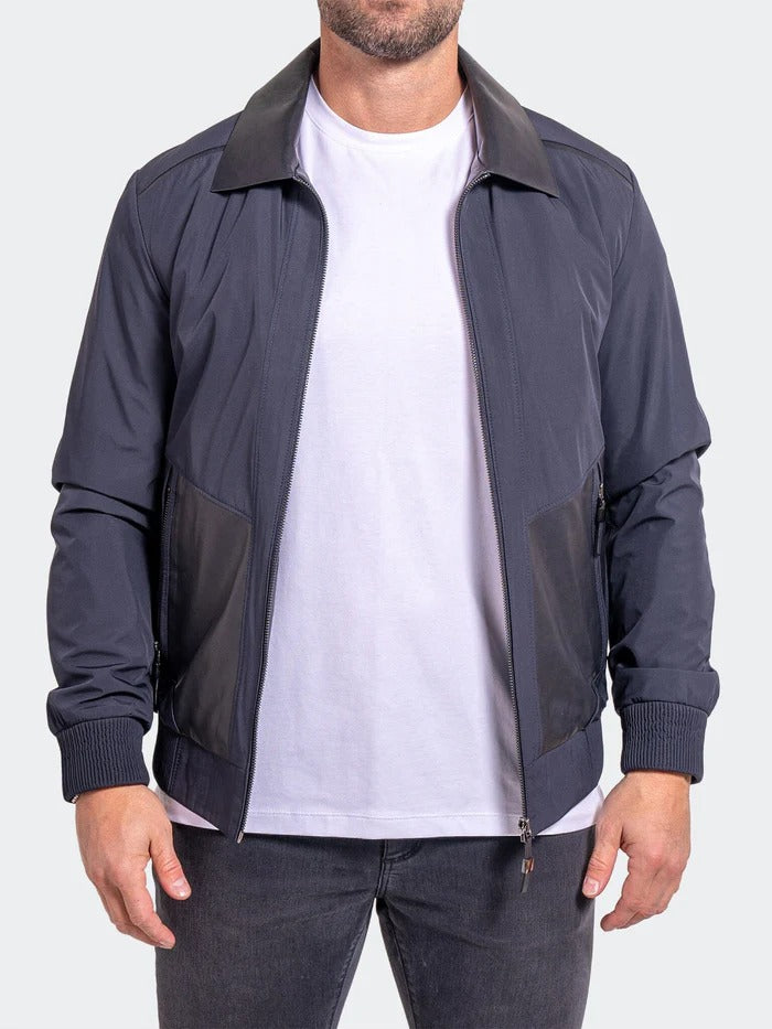 Maceoo Jacket | Leather Ascension0016 Blue