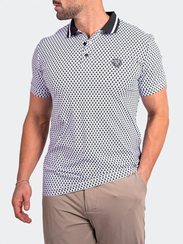 Maceoo Stretch Short-Sleeve Polos | Polo Ascension0036 White