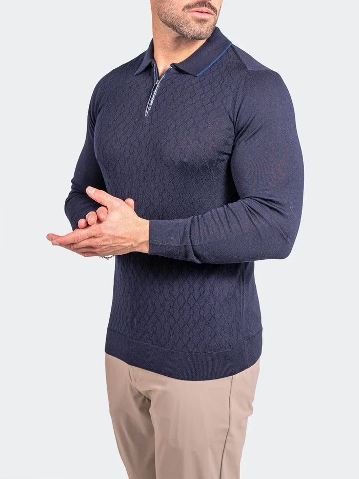 Maceoo Stretch Polos | Sweater KnittedPassion2 Blue
