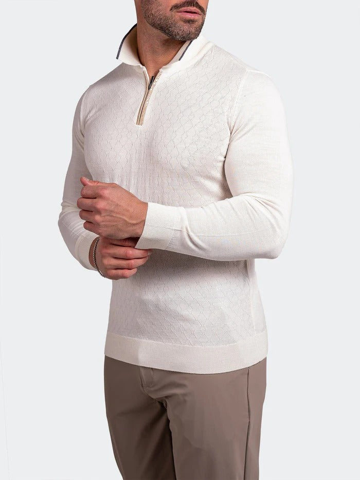 Maceoo Stretch Polos | Sweater KnittedPassion3 White