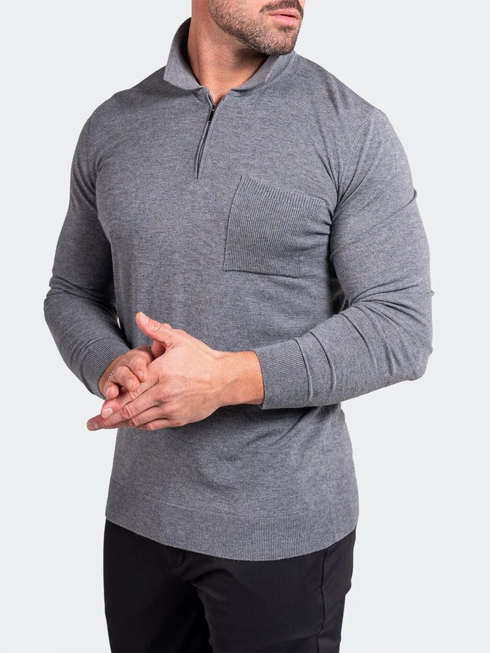 Maceoo Stretch Polos | Sweater KnittedPassion5 Grey