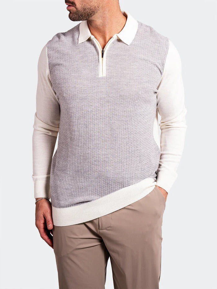 Maceoo Stretch Polos | Sweater KnittedPassion7 Grey
