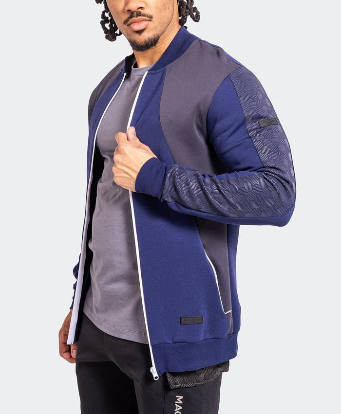Maceoo Stretch Athletic Wear | Zipper Resistance64 Blue