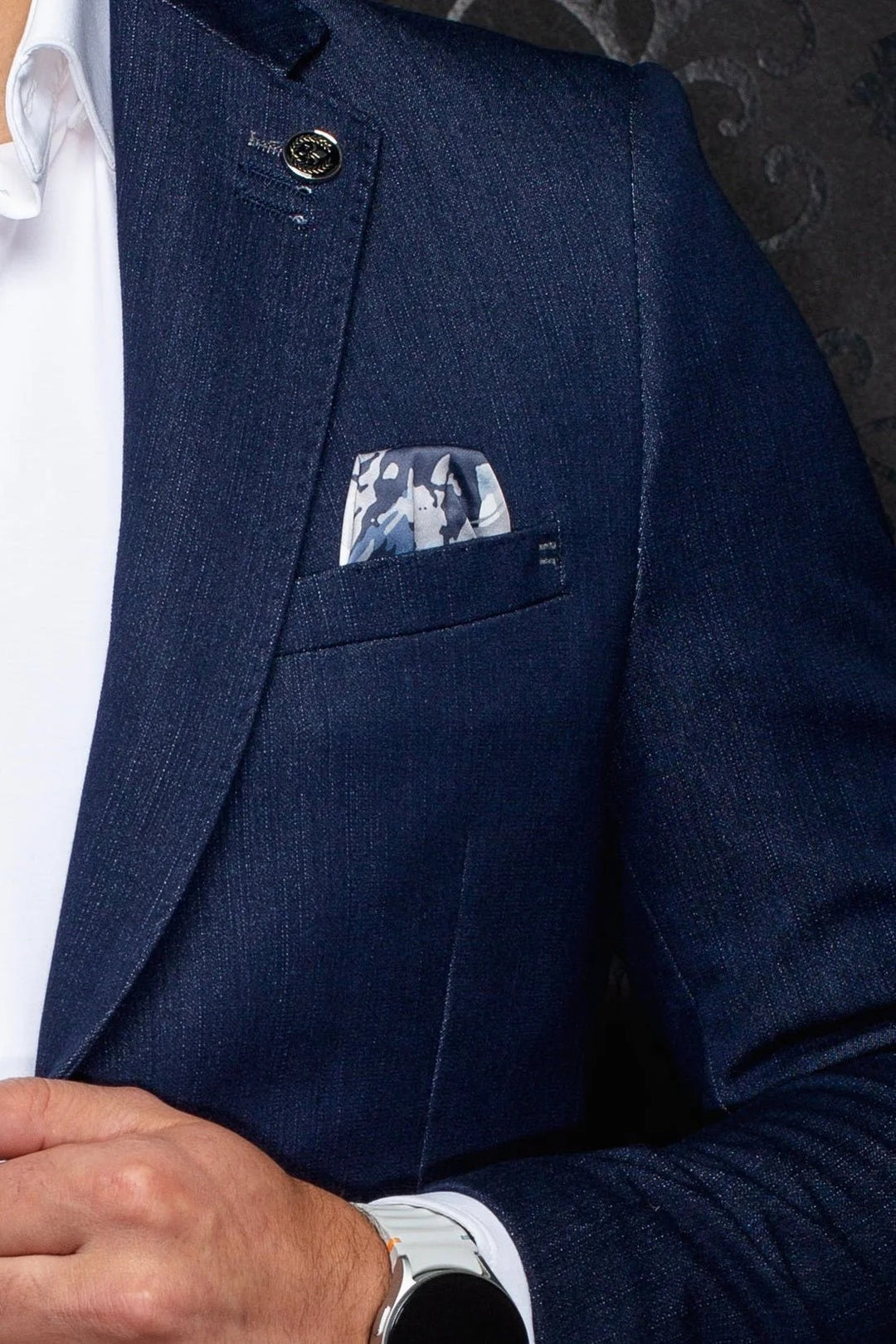 Au Noir Stretch Blazer | Blazer Sullivan Dark Blue