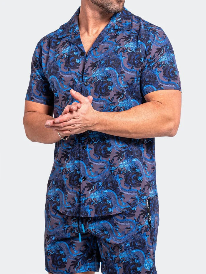 Maceoo Short-Sleeve Shirt | Shirt BeachDragon Blue
