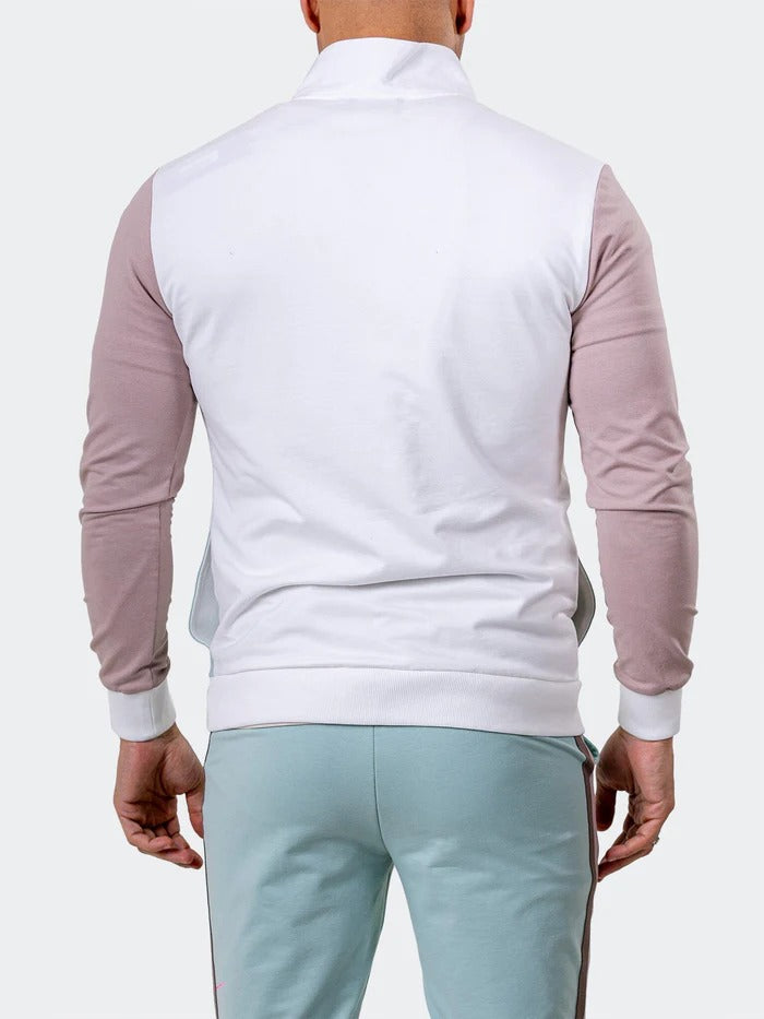Maceoo Stretch Athletic Wear | Zipper Refined90 White