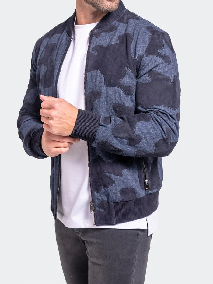 Maceoo Jacket | Leather Ascension0008 Blue