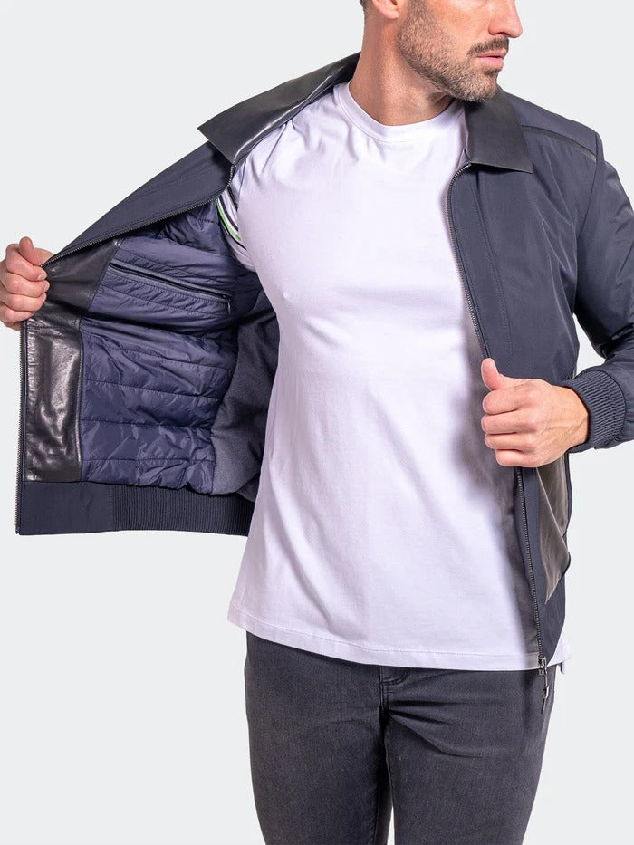 Maceoo Jacket | Leather Ascension0016 Blue