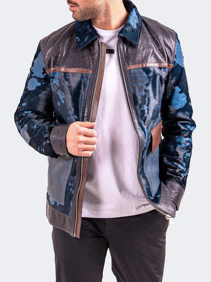 Maceoo Jacket | Leather Resistance1018 Black
