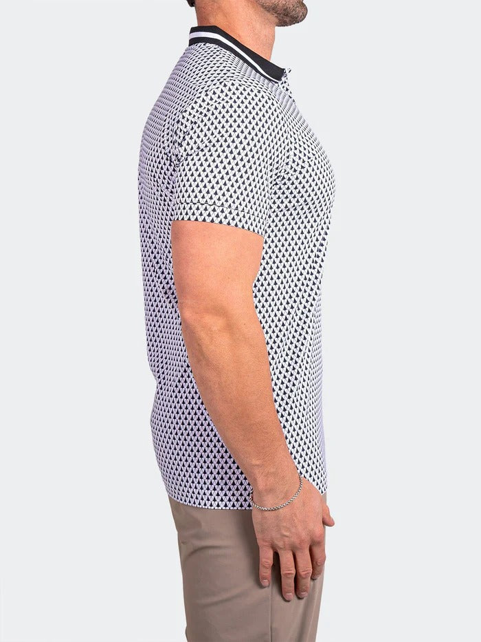 Maceoo Stretch Short-Sleeve Polos | Polo Ascension0036 White