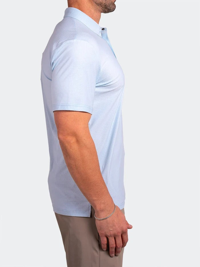 Maceoo Stretch Short-Sleeve Polos | Polo GolfAscension013 Blue