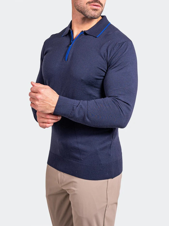 Maceoo Stretch Polos | Sweater KnittedPassion11 Blue