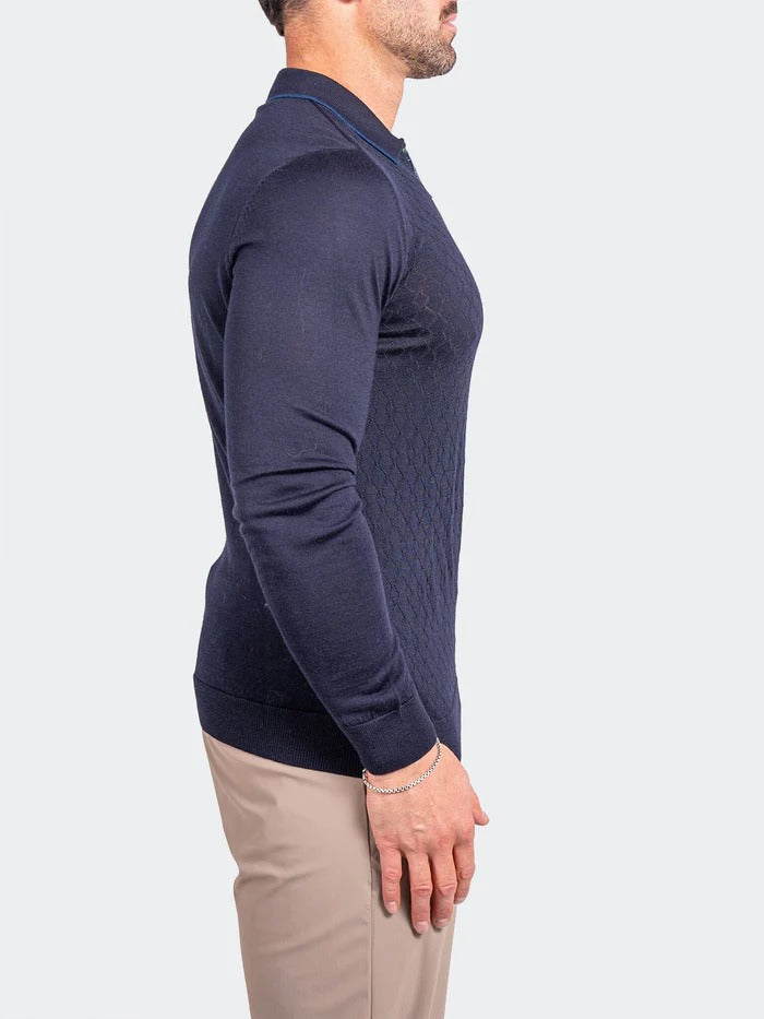 Maceoo Stretch Polos | Sweater KnittedPassion2 Blue