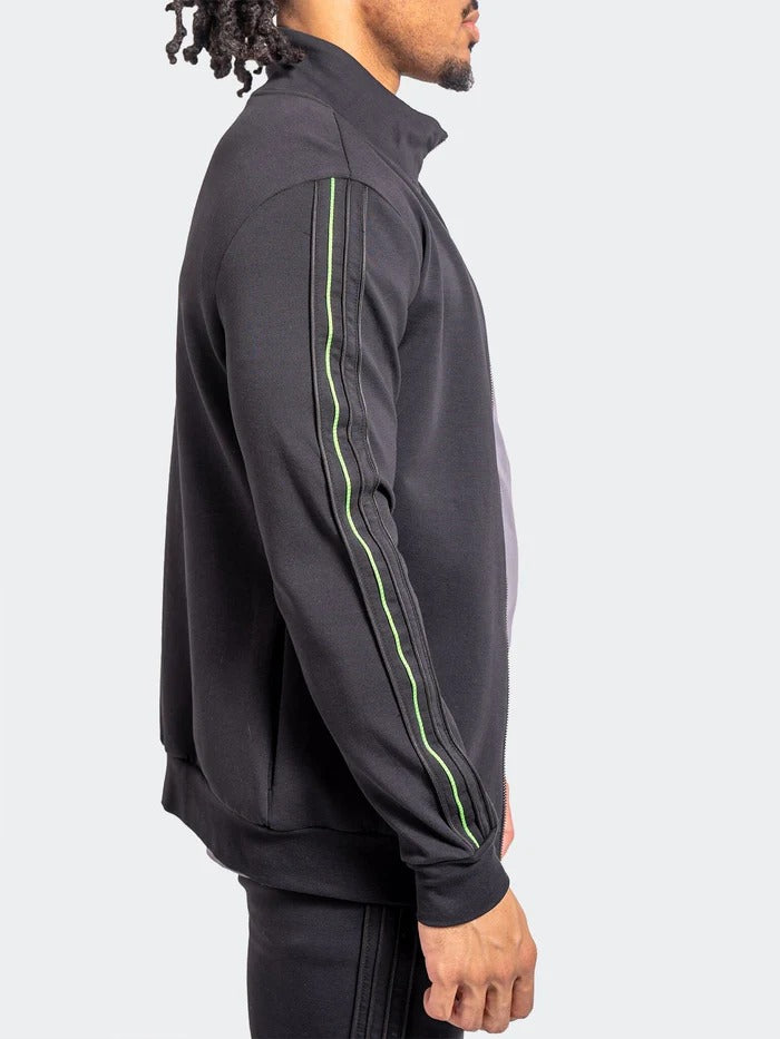 Maceoo Stretch Athletic Wear | Zipper ResistanceNeon Black