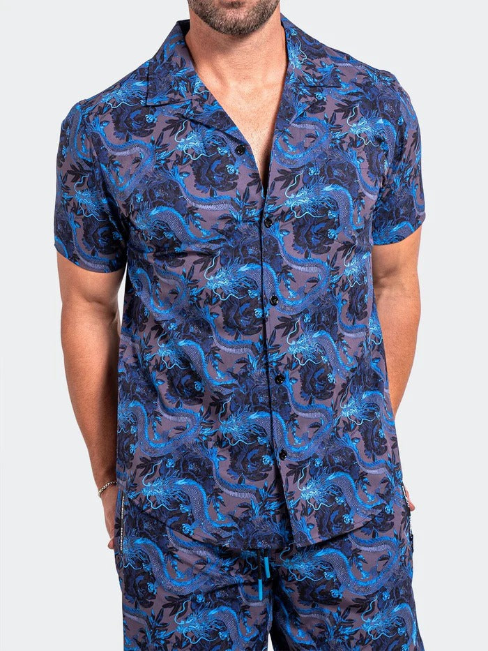 Maceoo Short-Sleeve Shirt | Shirt BeachDragon Blue