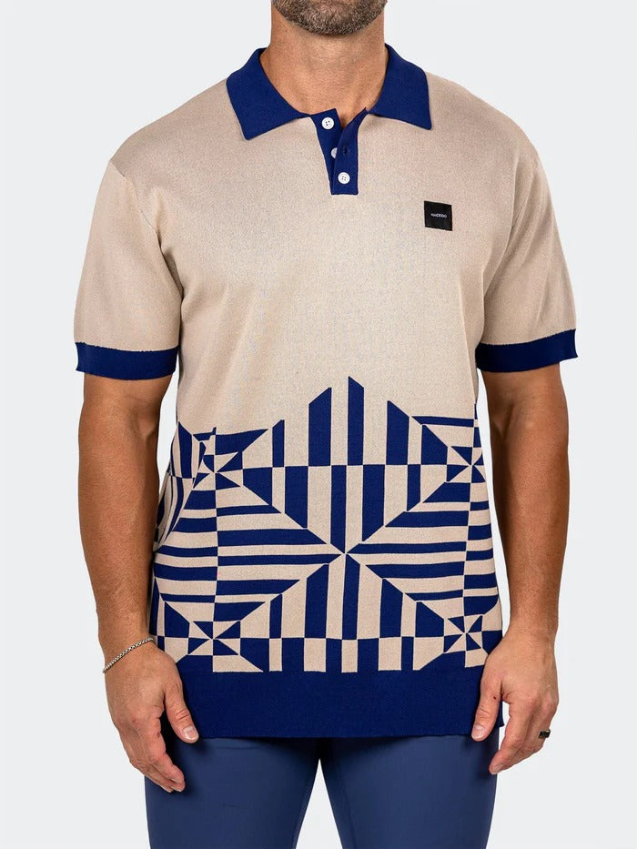 Maceoo Stretch Short-Sleeve Polos | Polo Knit Ascension0090 White