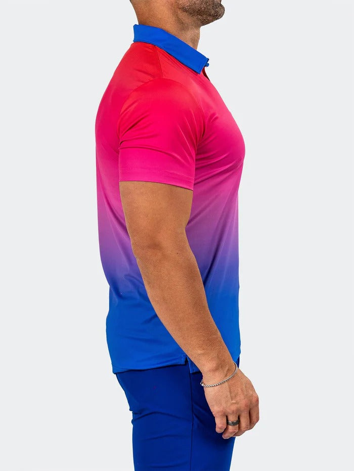 Maceoo Stretch Short-Sleeve Polos | Polo Knit Ascension0092 Multi