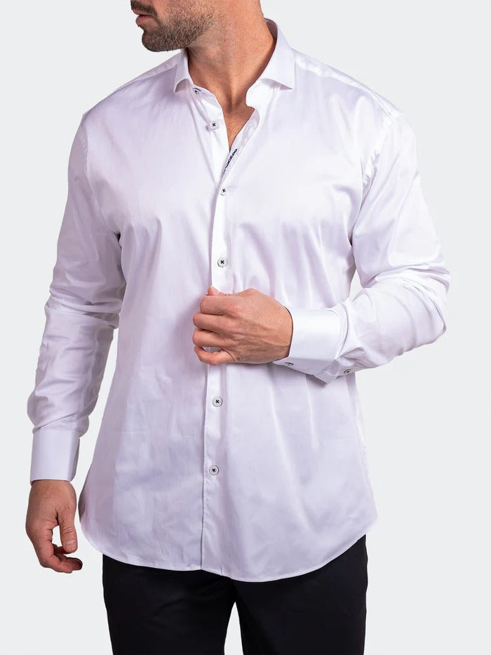 Maceoo Stretch Shirt | Einstein Soft butter White