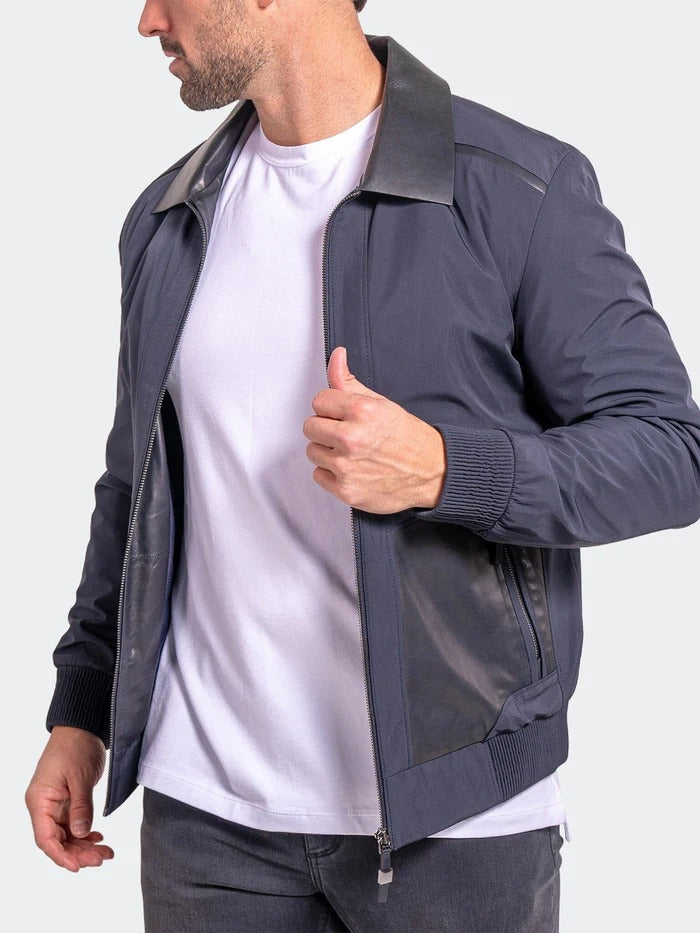 Maceoo Jacket | Leather Ascension0016 Blue