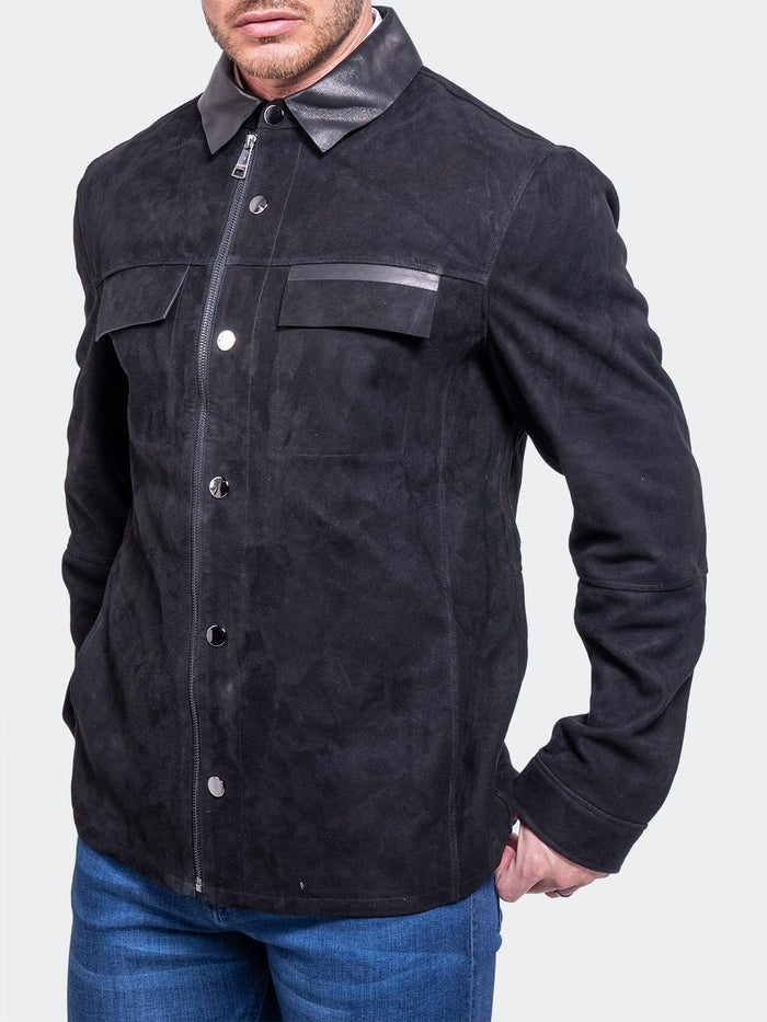 Maceoo Jacket | Leather Resistance1025 Black