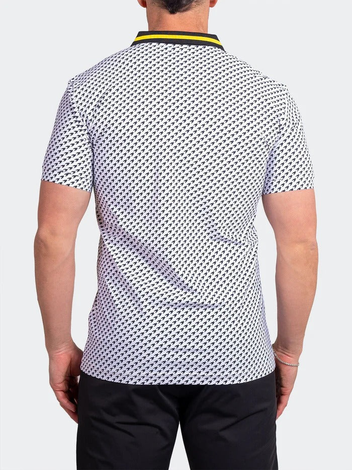 Maceoo Stretch Short-Sleeve Polos | Polo Ascension0034 White