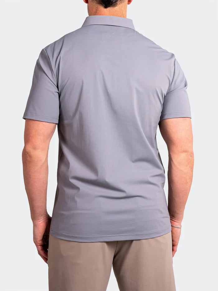 Maceoo Stretch Short-Sleeve Polos | Polo GolfAscension011 Grey