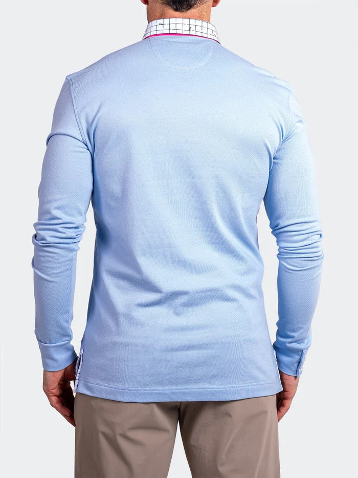Maceoo Stretch Polos | Polo Newton Ascension0006 Blue