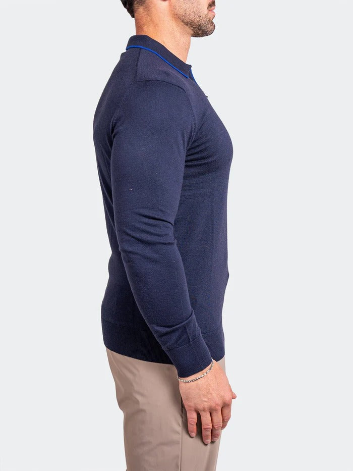 Maceoo Stretch Polos | Sweater KnittedPassion11 Blue
