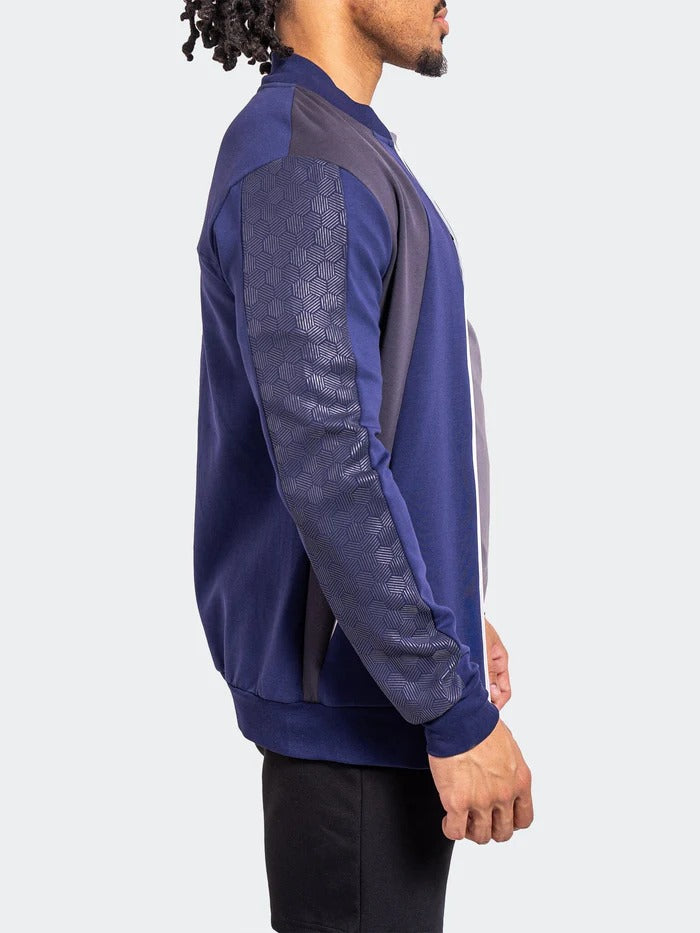 Maceoo Stretch Athletic Wear | Zipper Resistance64 Blue