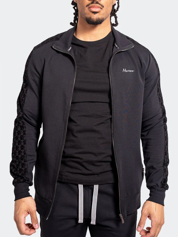 Maceoo Stretch Athletic Wear | Zipper Resistance69 Black