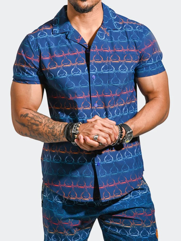 Maceoo Short-Sleeve Shirt | Shirt BeachSharkWave Blue